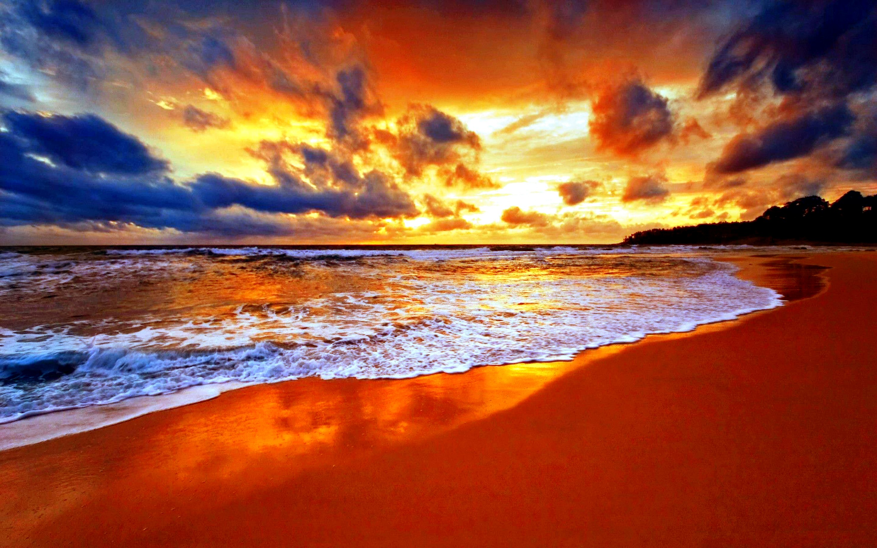 beach horizon sea sky summer sunset tropical HD WALLPAPER.