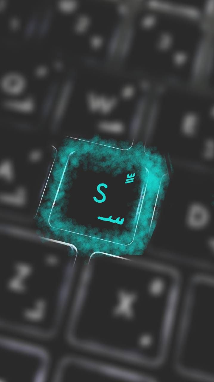 Download letter S on keyboard Wallpaper by 7MoD_77 now. Browse millions of popular blu. S letter image, S love image, Cute love wallpaper
