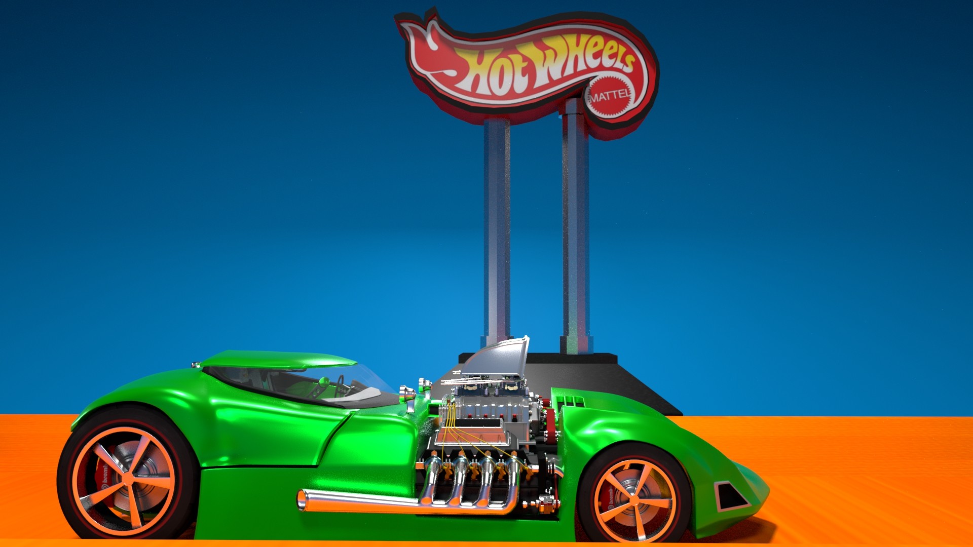 Émile Hains Wheels Twin Mill Car