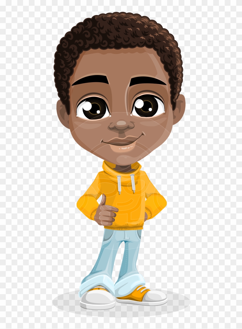 Jorell The Playful African American Boy American Boy Cartoon Transparent PNG Clipart Image Download