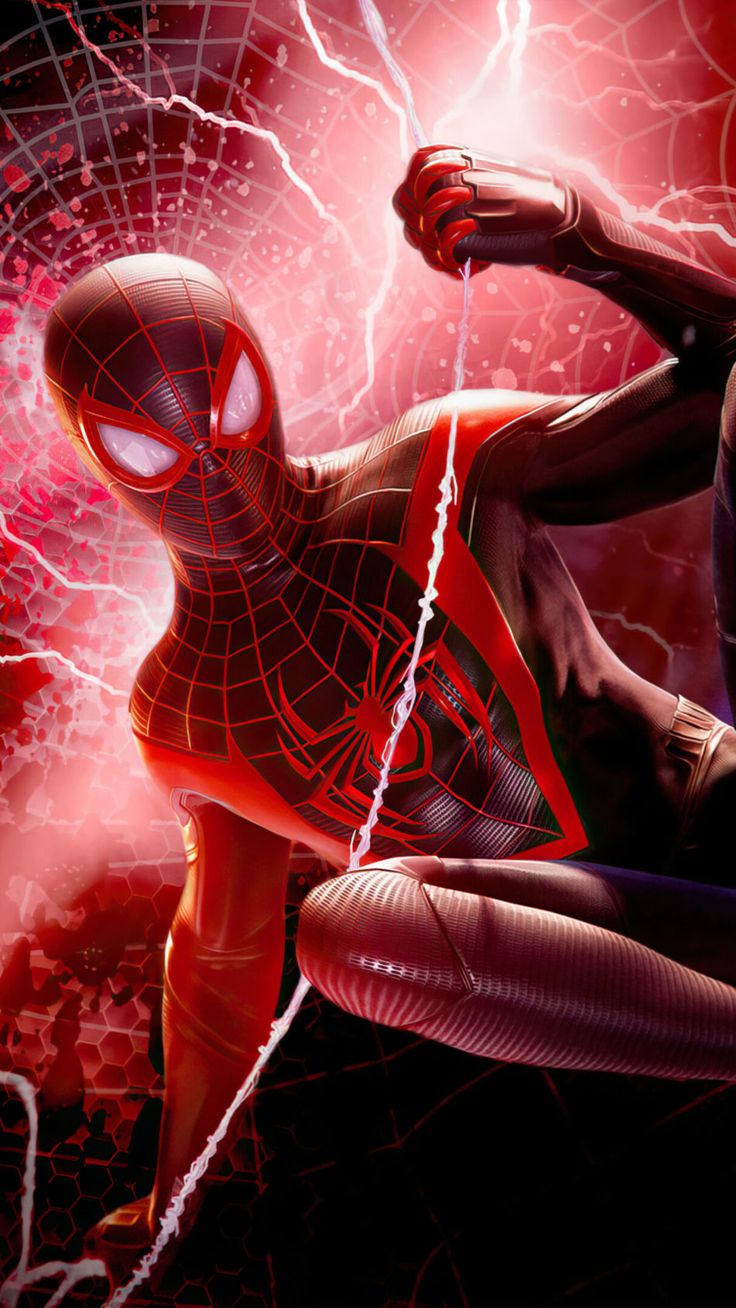 Spider Man Miles Morales Game Action 4K Ultra HD Mobile Wallpaper. Spiderman, Miles Morales Spiderman, Marvel Spiderman Art