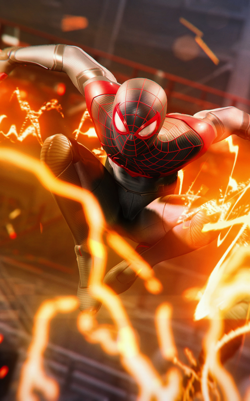 Download Miles Morales, Video Game, 2020, Ps5 800x1280 Wallpaper, Samsung Galaxy Note Gt N7000, Meizu Mx 2, 800x1280 HD Image, Background