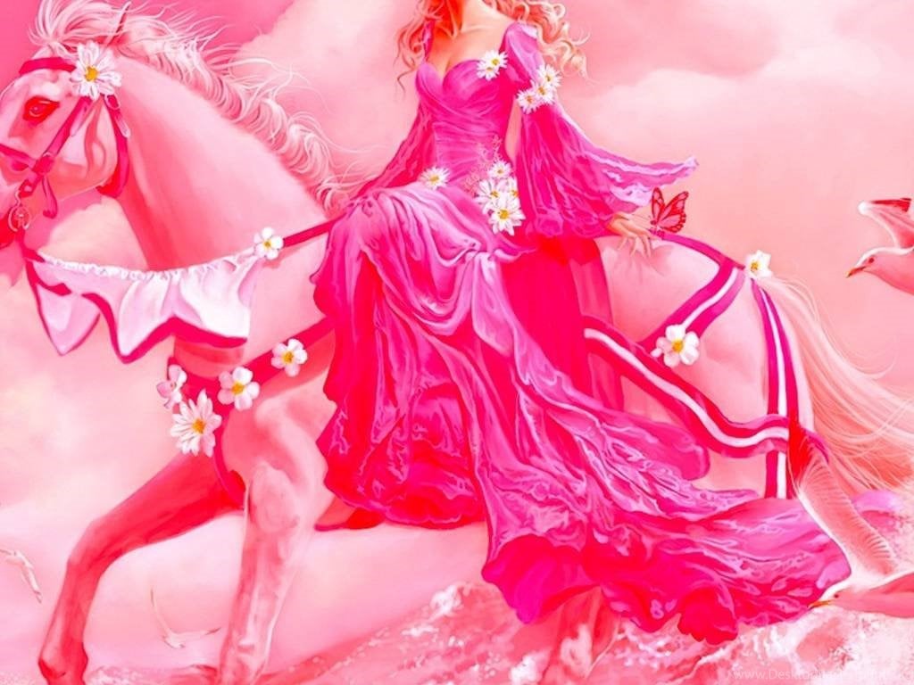 Gallery For Pink Princess Background Desktop Background