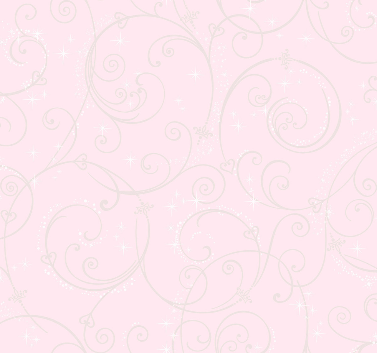 York Wallcoverings DI0904 Disney Princess Perfect Scroll Wallpaper Pink Glitter Savvy Decorator