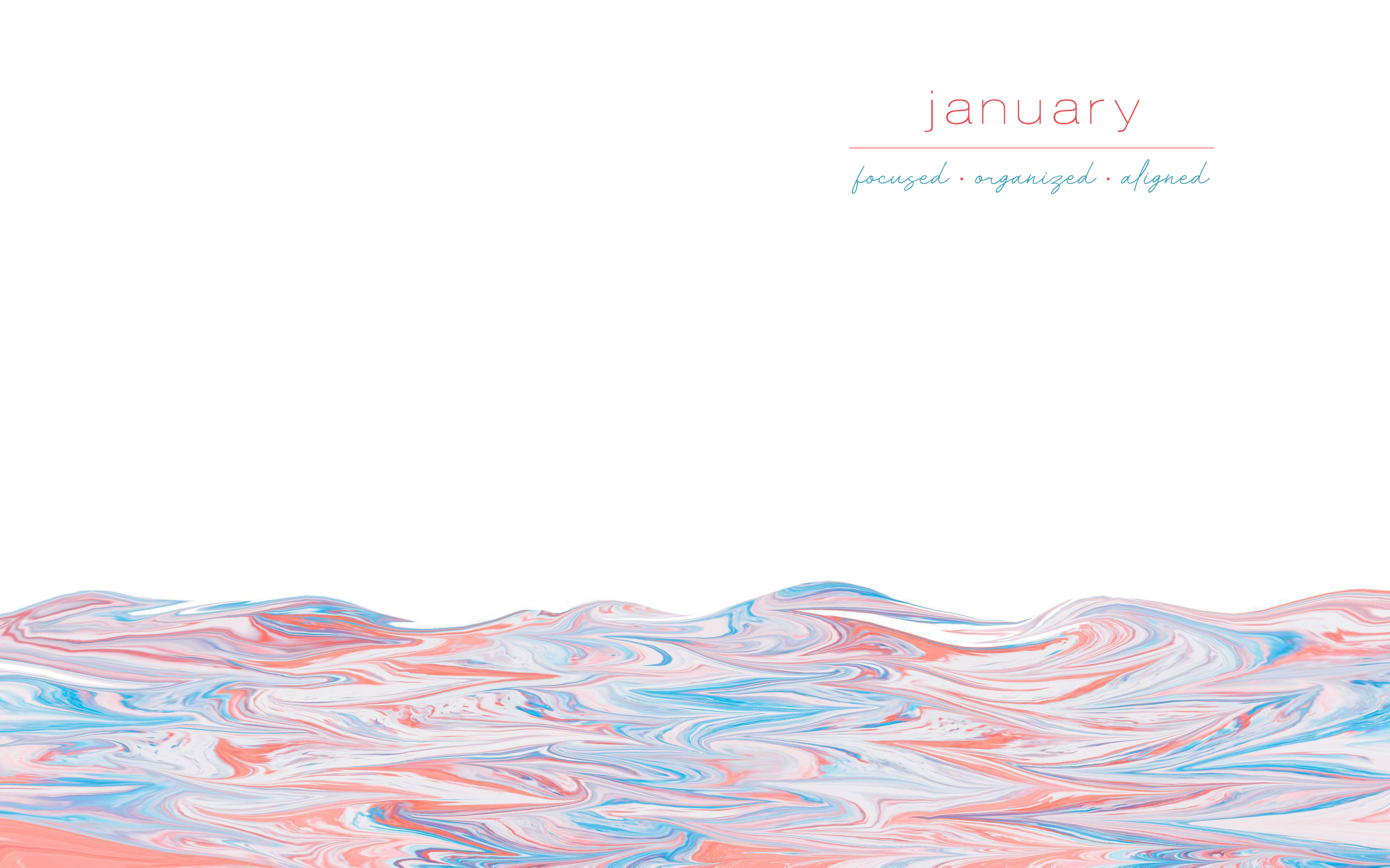 January Wallpaper (Desktop Tablet Phone)