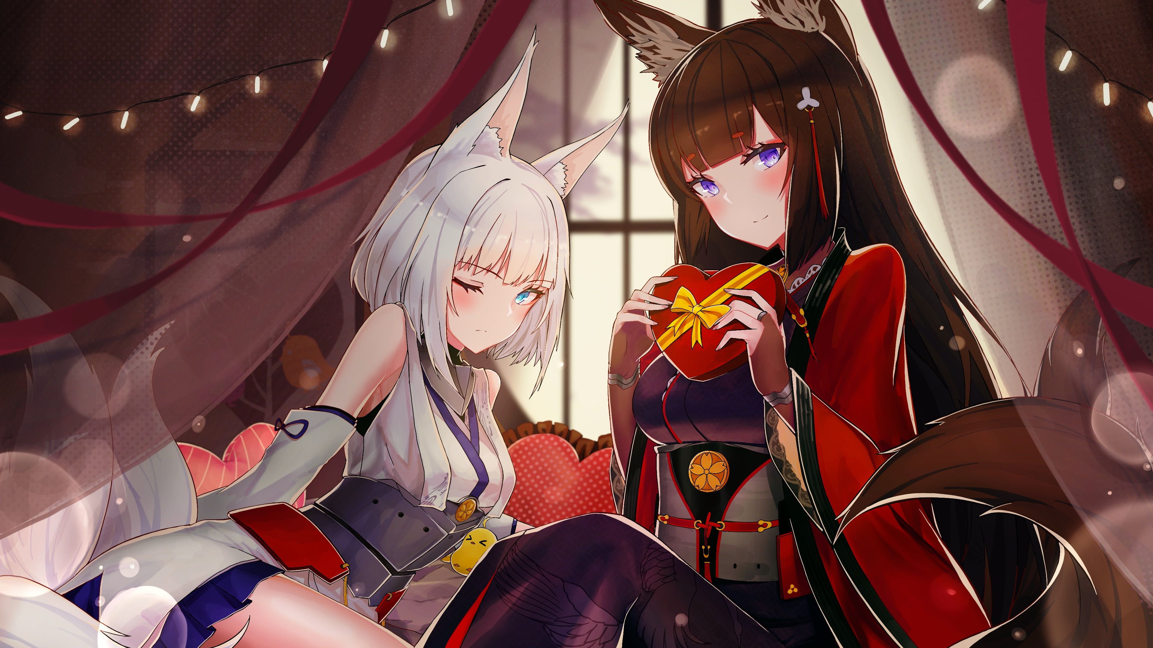 Anime Azur Lane Amagi (Azur Lane) Kaga (Azur Lane) K #wallpaper #hdwallpaper #desktop