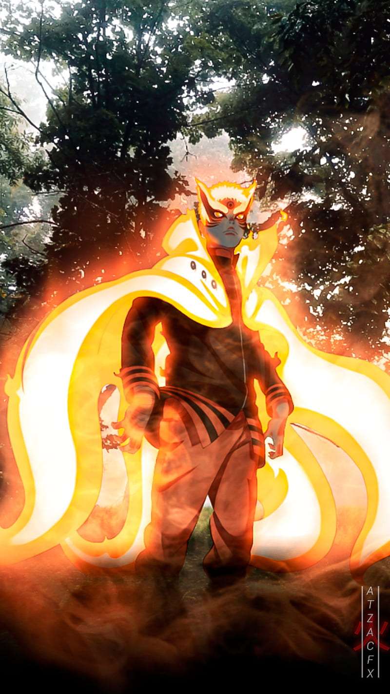 Naruto Baryon Mode 🔥 4K Phone iPhone Wallpaper #2410c