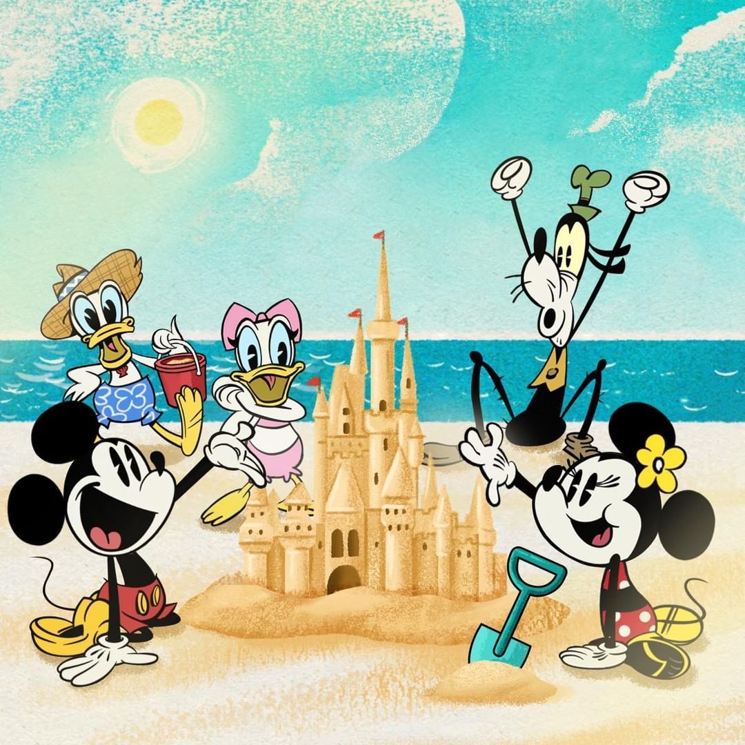 Mickey Mouse on Instagram: “Fun in the sun with his best pals on #NationalFriendshipD. Mickey mouse cartoon, Mickey mouse steamboat willie, Mickey mouse wallpaper