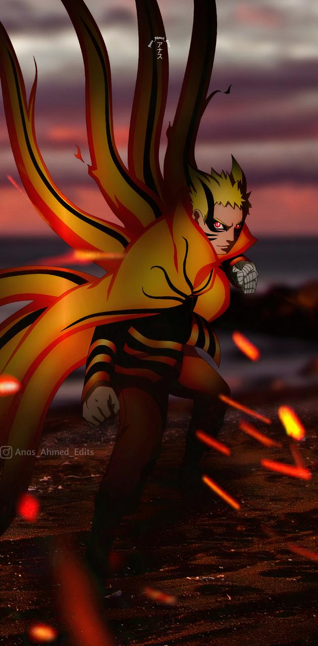 Naruto Uzumaki Baryon Mode 4K Phone iPhone Wallpaper #2380c