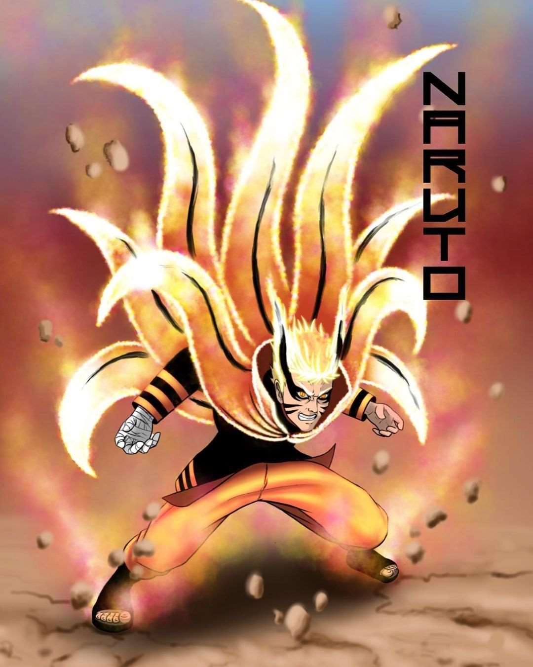 Naruto Uzumaki Baryon Mode 4K Phone iPhone Wallpaper #2380c