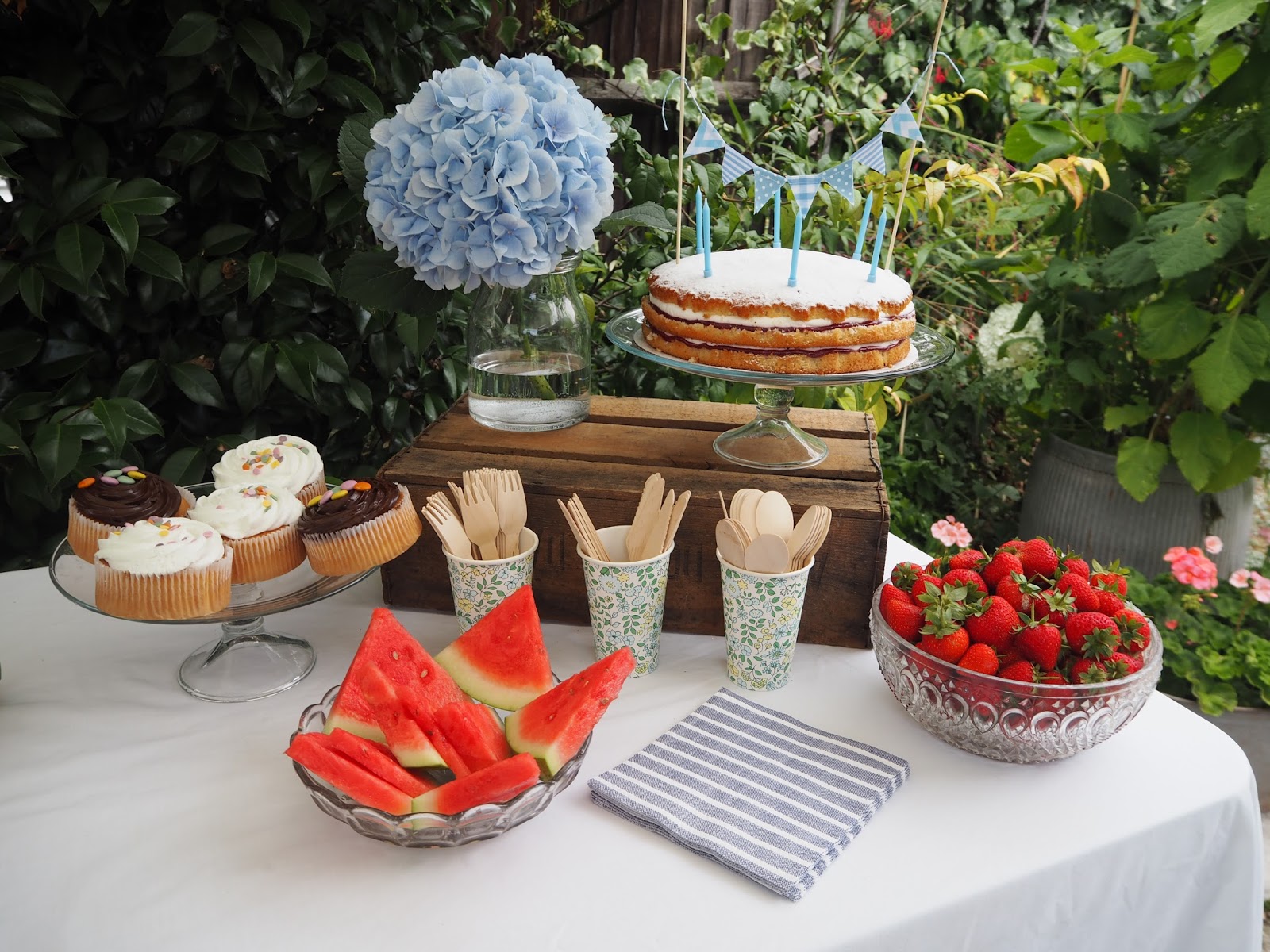 Throwing a summer garden party for Ben's Birthday and Rolltops