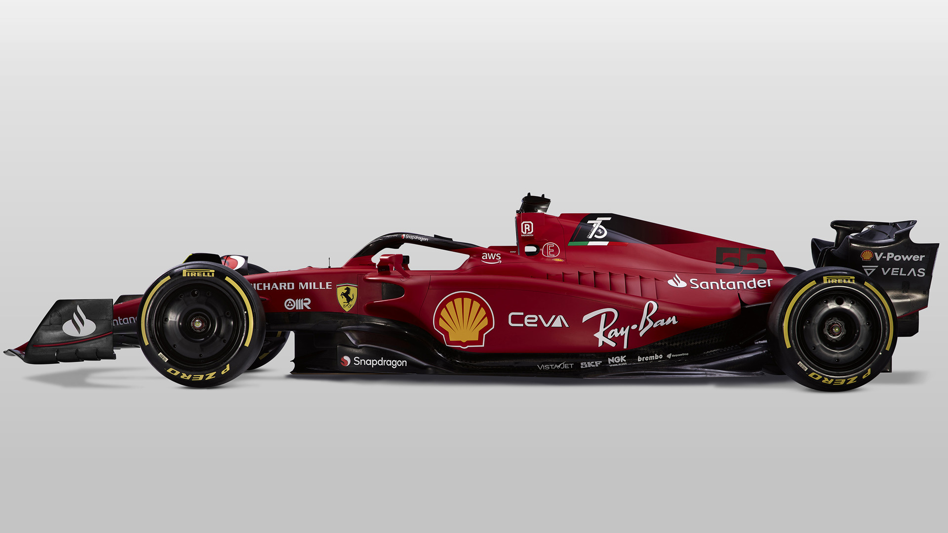 2022 Ferrari F1 75 And HD Image