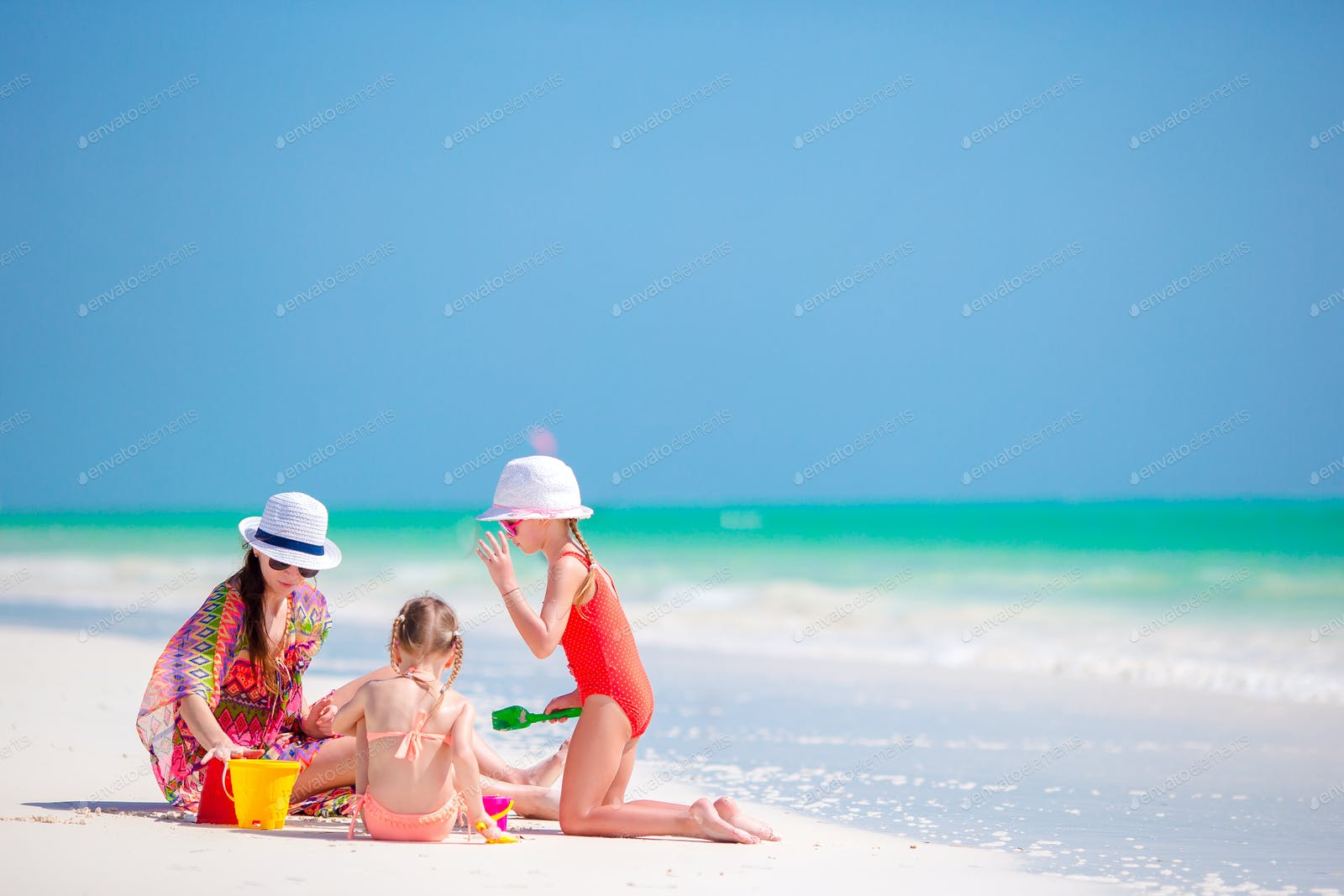 Young family on vacation have a lot of fun photo by travnikovstudio on Envato Elements