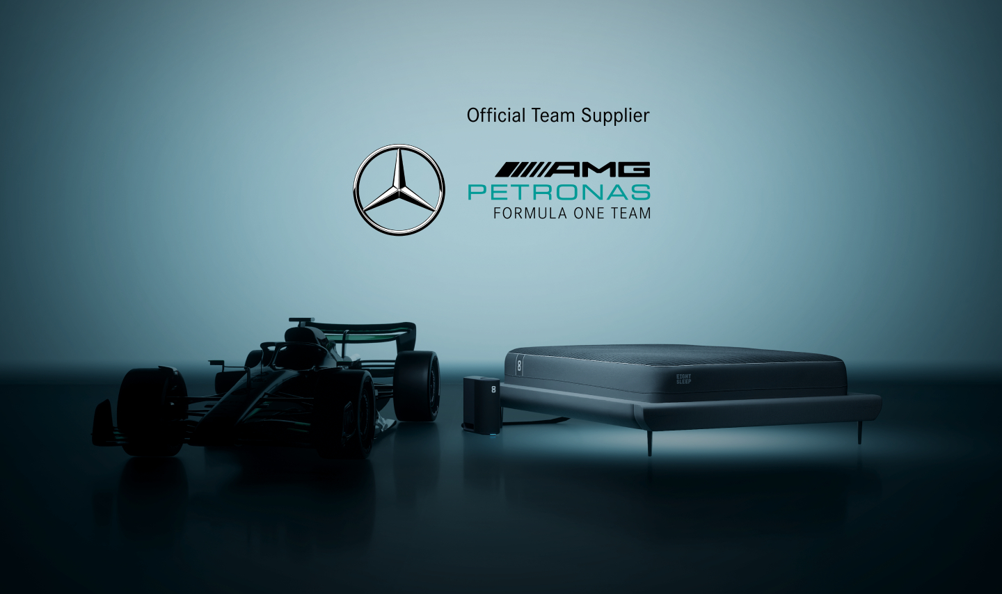 Mercedes AMG Petronas Formula 1 Team Welcomes Eight Sleep As Official Team Supplier