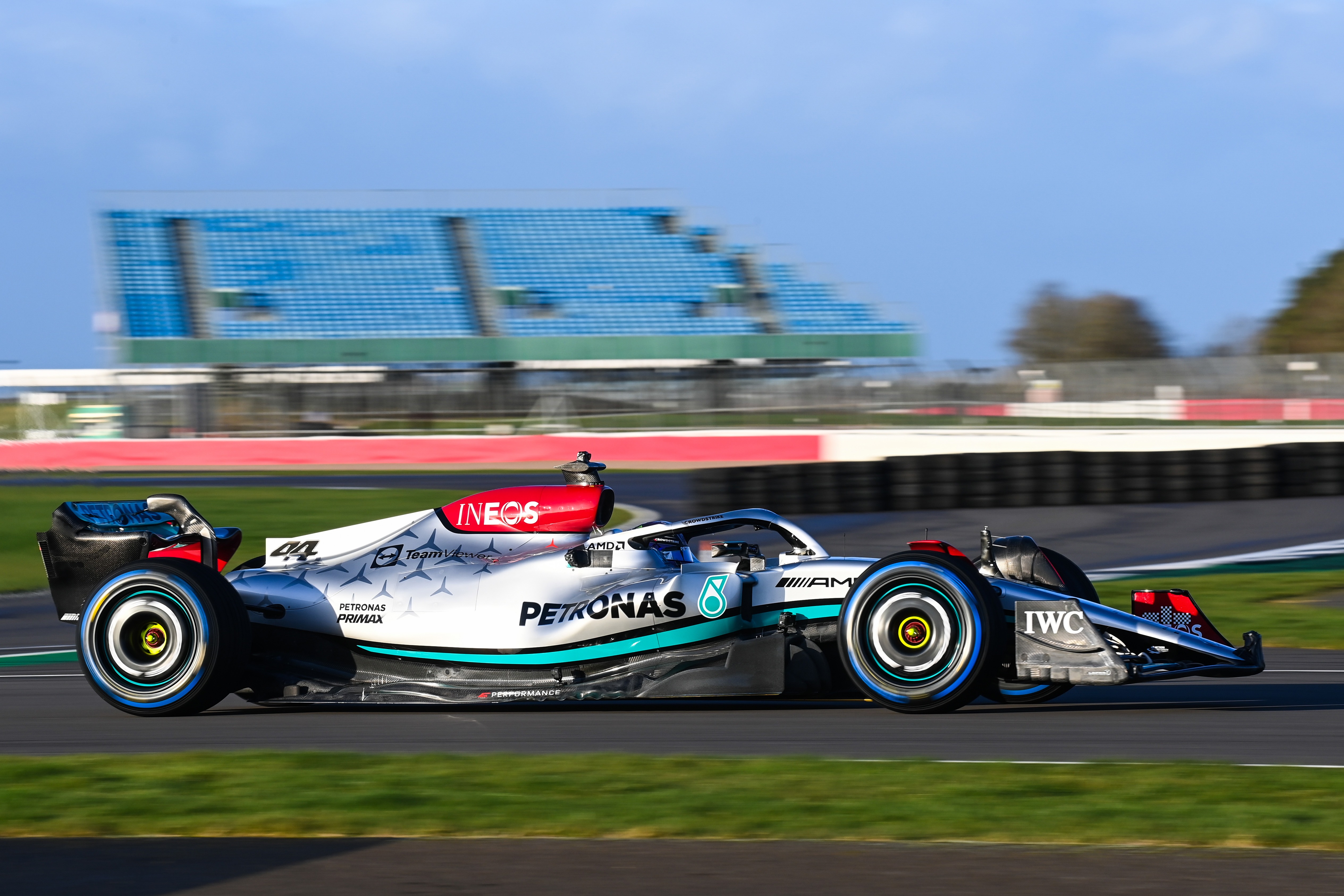 2022 Mercedes W13 F1 car launch photo