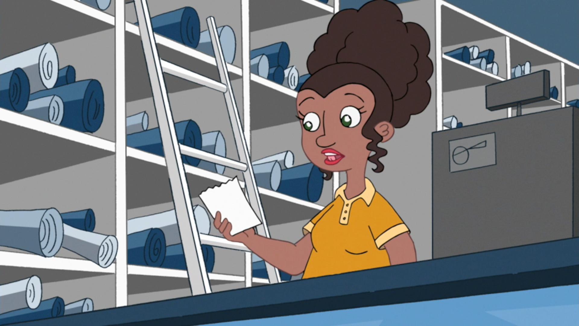 Carl's Saleswoman Disguise. Phineas and Ferb