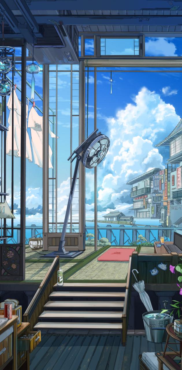 Summer Anime Scenery wallpaper