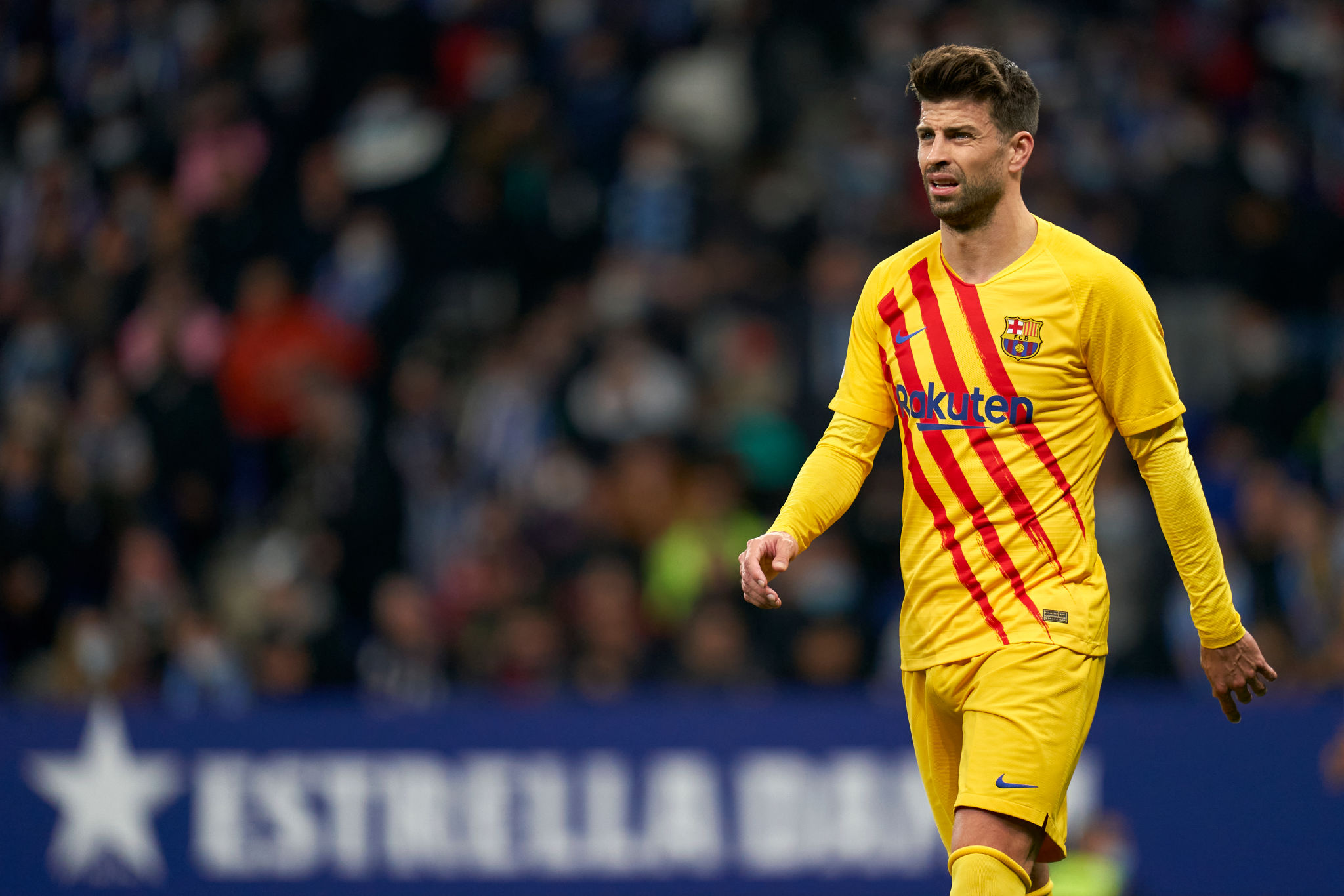 BarçaTimes is suspended from the next game against Valencia because of the red card. #fcblive