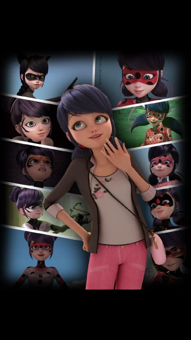 marinette dupain-cheng and tikki (miraculous ladybug) drawn by nyantcha |  Danbooru