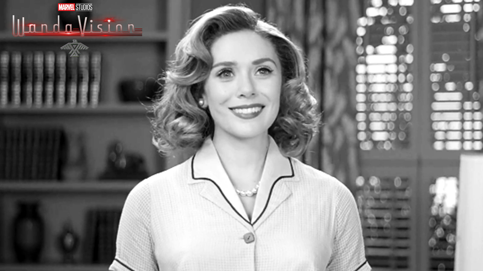 Wandavision Monochrome Poster Wallpaper Wallpaper Popular Wandavision Monochrome Poster Wallpaper Background