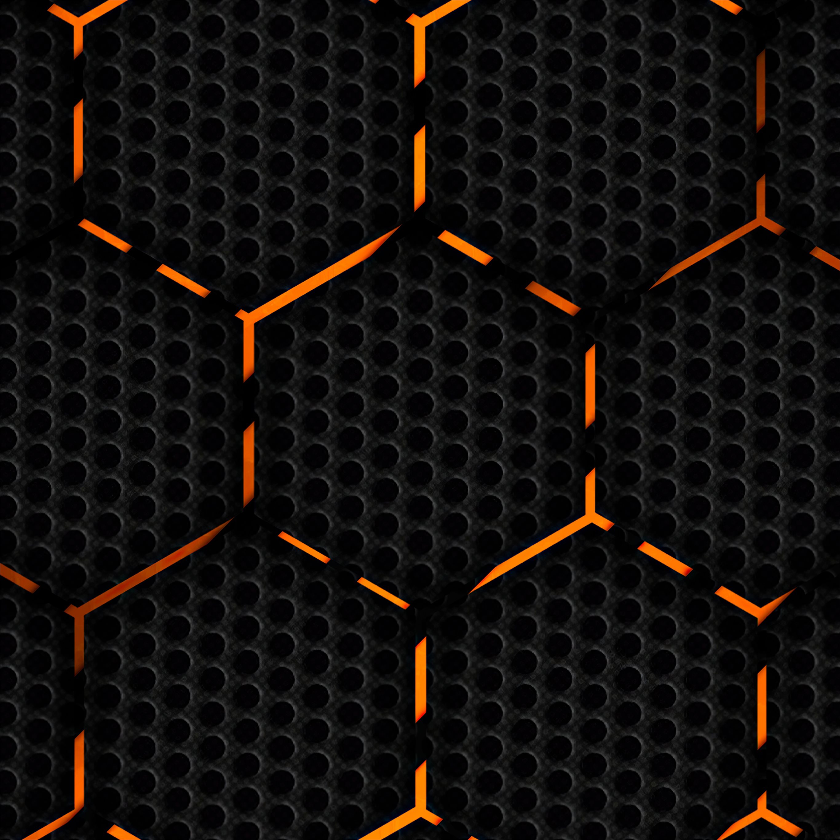 polygon orange abstract 4k iPad Air Wallpaper Free Download