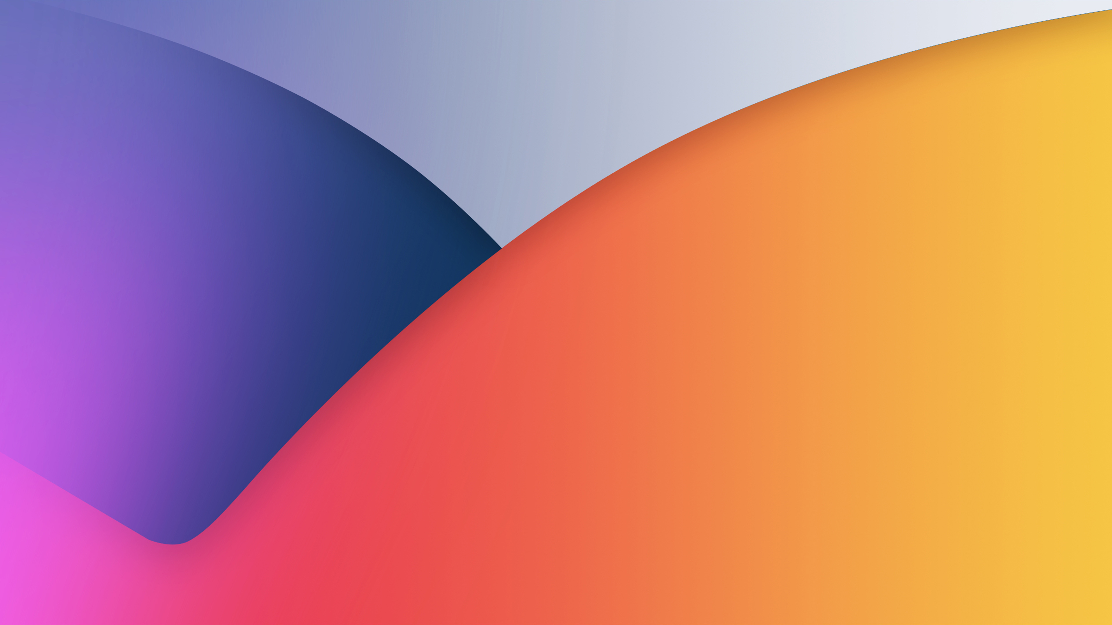 Ios 14 Stock Blue And Orange 4K HD Abstract Wallpaper