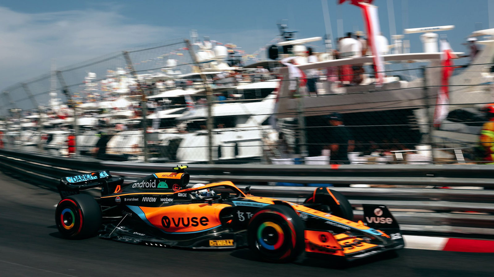 Yachts attending the 2022 Monaco Grand Prix