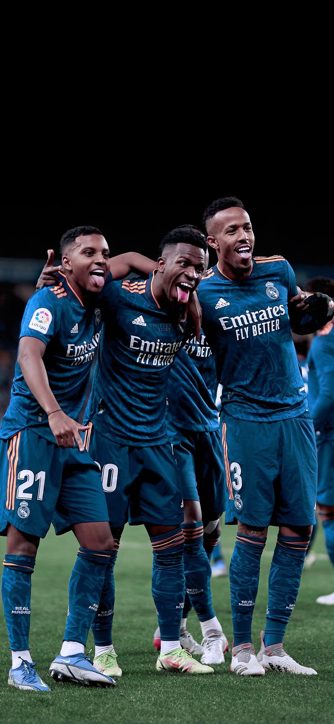 Rodrygo, Vinicius Jr and Militao