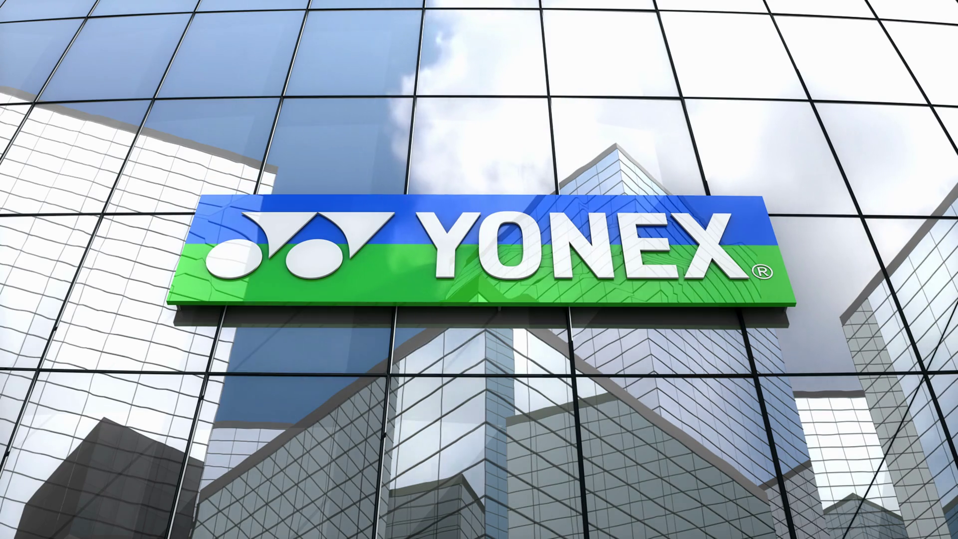 Editorial, Yonex Co., Ltd. Logo On Glass Building. Motion Background 00:10 SBV 322348318