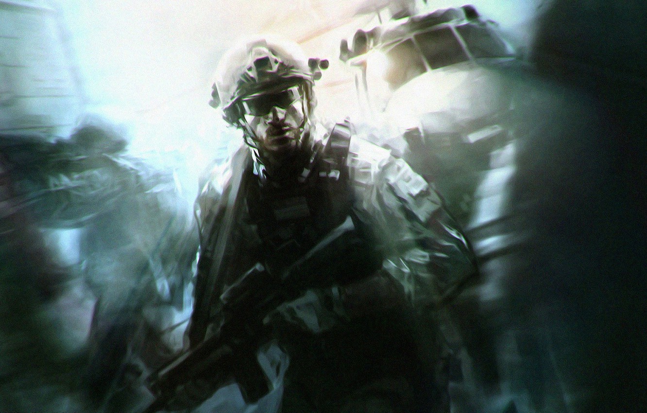 Wallpaper soldiers, Call of Duty, special forces, Modern Warfare - for desktop, section игры
