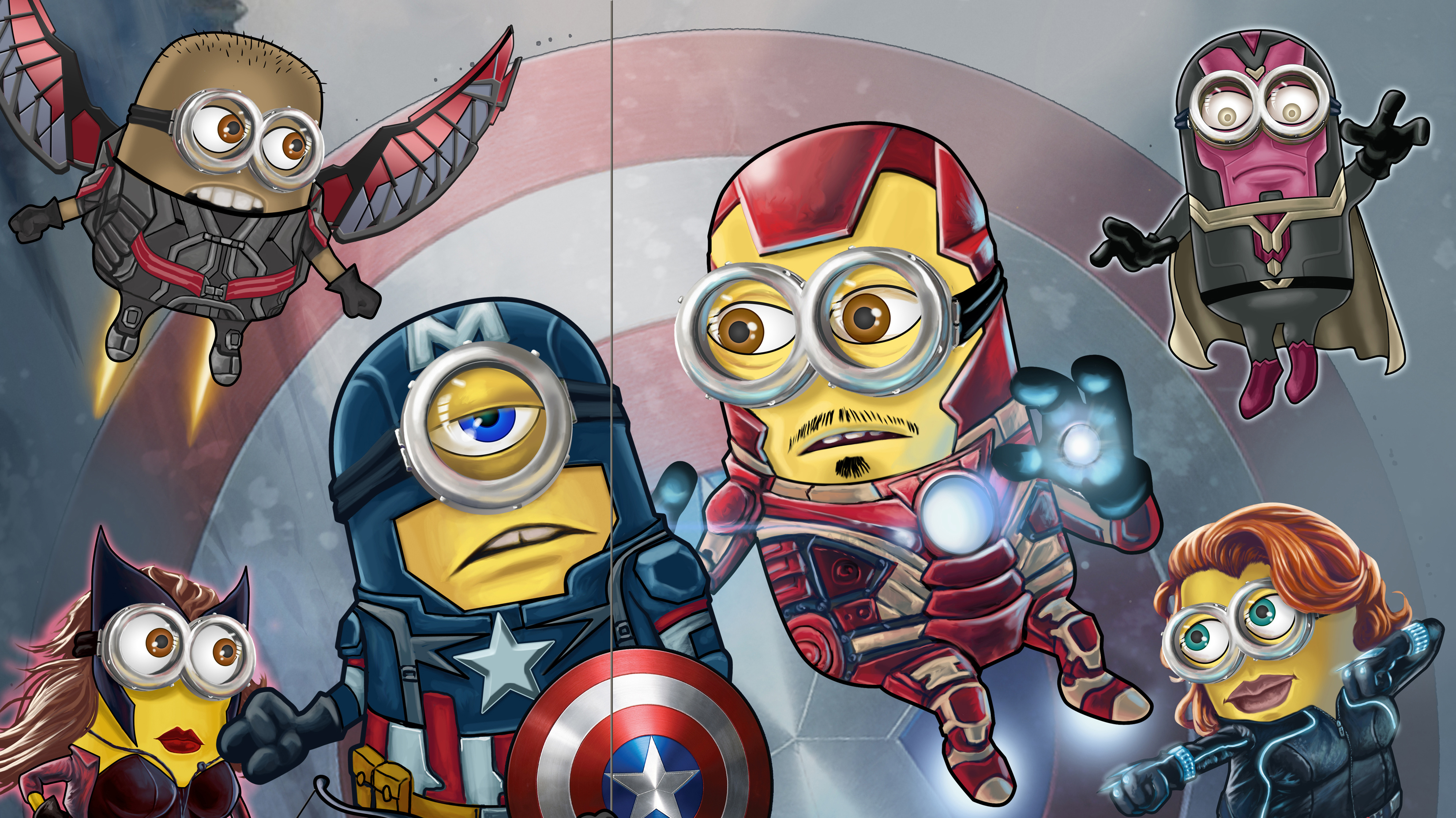 Minion Avengers, HD Superheroes, 4k Wallpaper, Image, Background, Photo and Picture