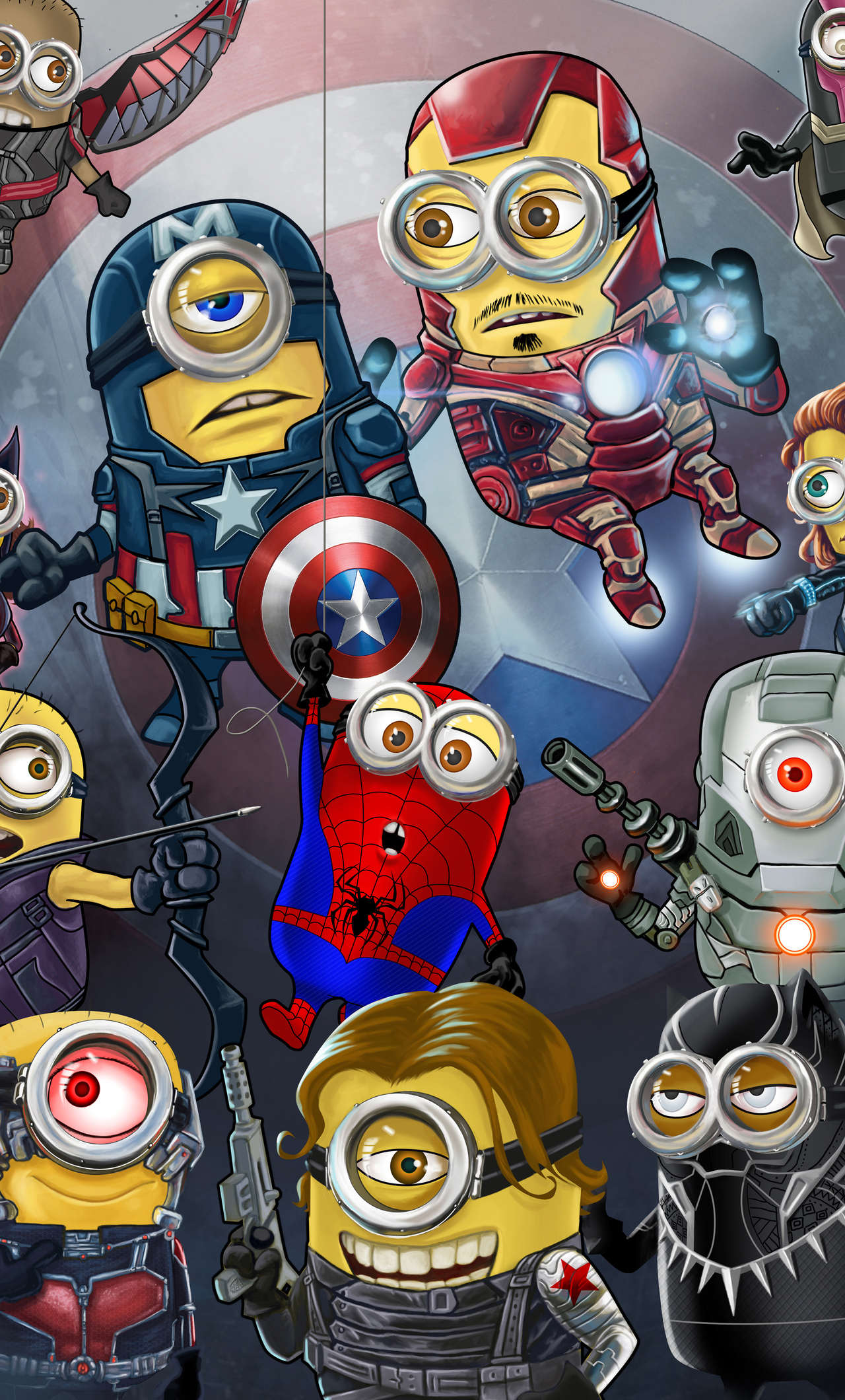 Minion Avengers iPhone HD 4k Wallpaper, Image, Background, Photo and Picture