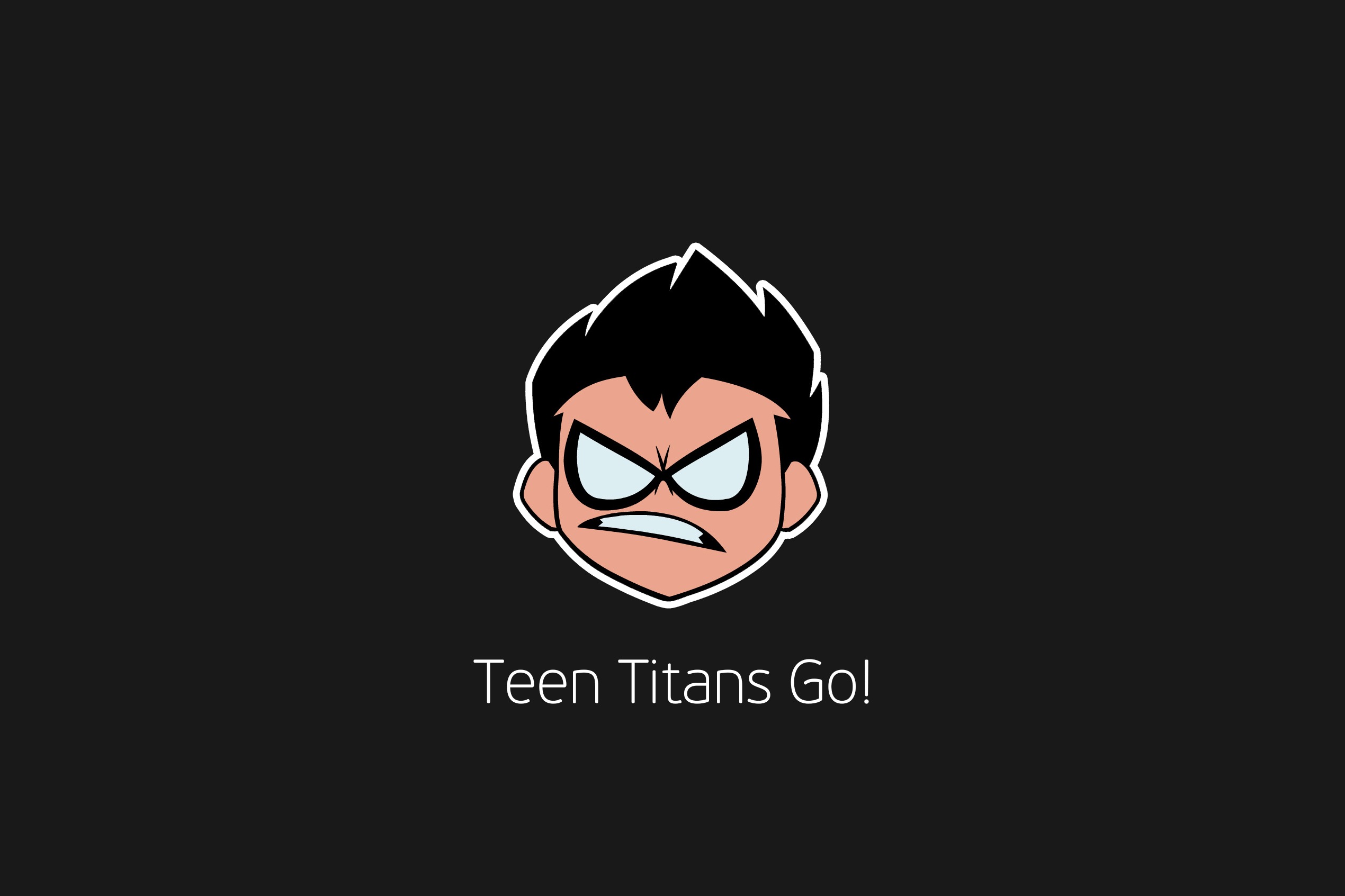 Download wallpaper Cartoon Network, TTG, Teen Titans Go!, TeenTitans Go, section minimalism in resolution 2540x1693