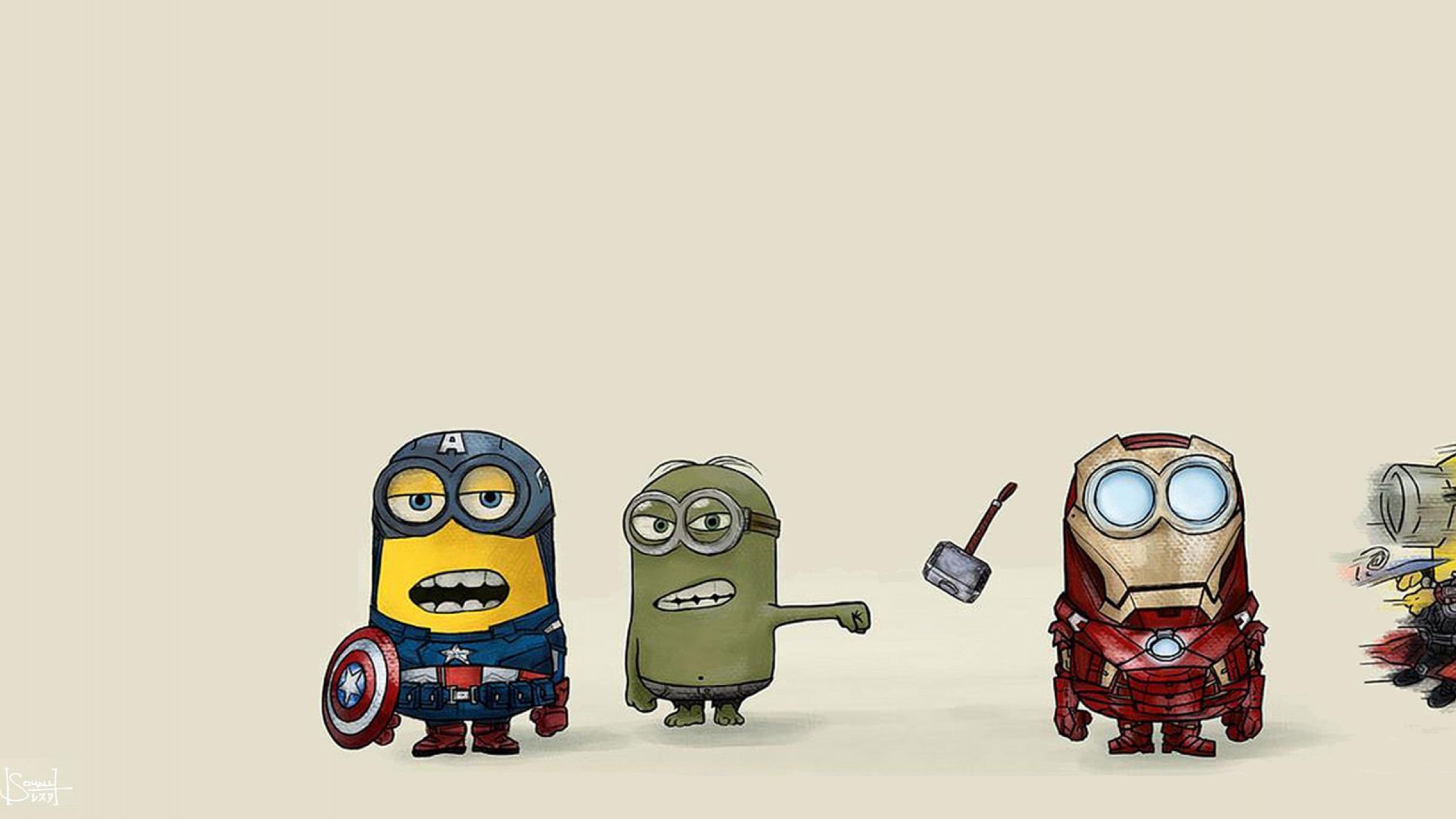 Minions Avengers HD Wallpaper available in different dimensions Youtube Cover Photo
