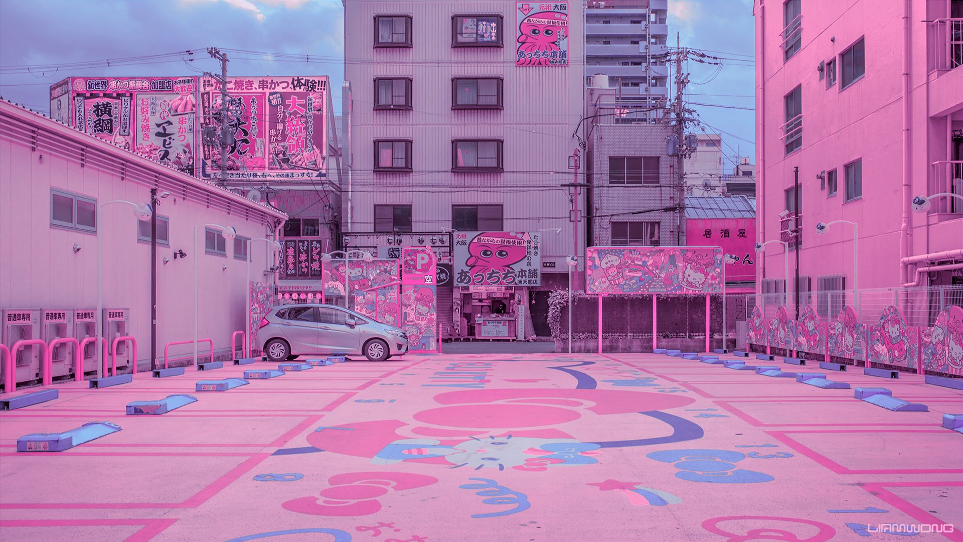 Japanese City Aesthetic Pink Wallpapers Wallpaper Cave 
