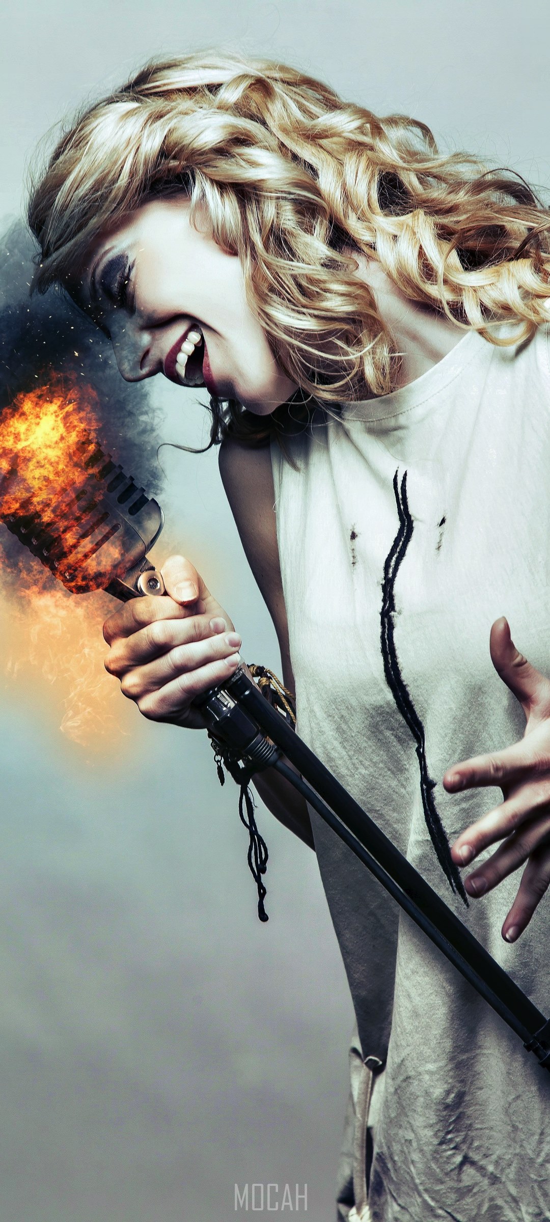 Free download 265676 girl sing vowel microphone sound singer singing Samsung [1080x2400] for your Desktop, Mobile & Tablet. Explore Girl Singing Wallpaper. Girl Wallpaper, Wallpaper Girl, Hell Girl Wallpaper