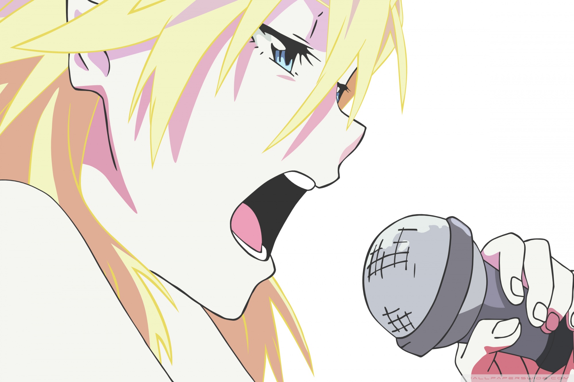 Anime Girl Singing Ultra HD Desktop Background Wallpaper for 4K UHD TV