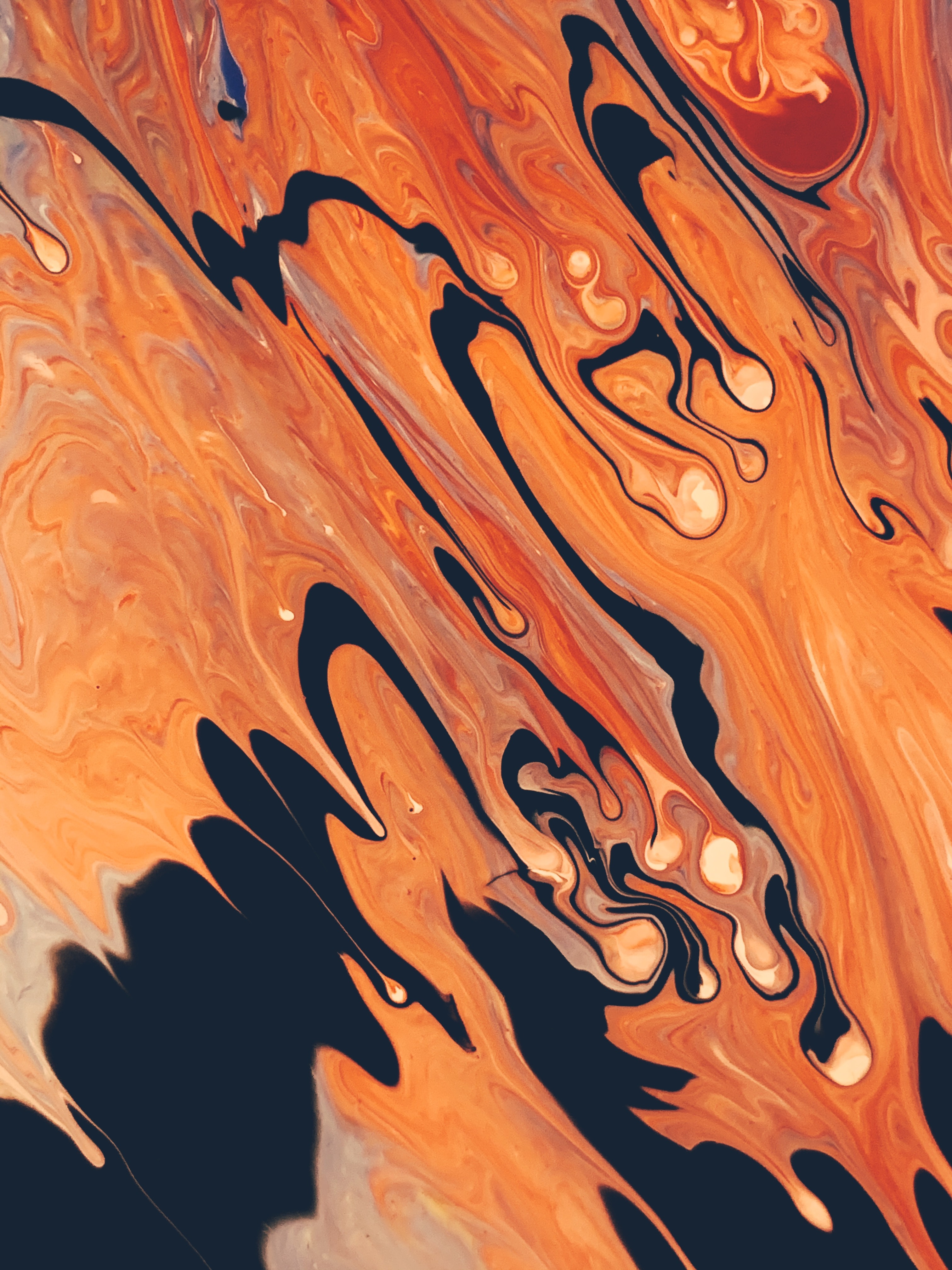 Orange Abstract Painting · Free
