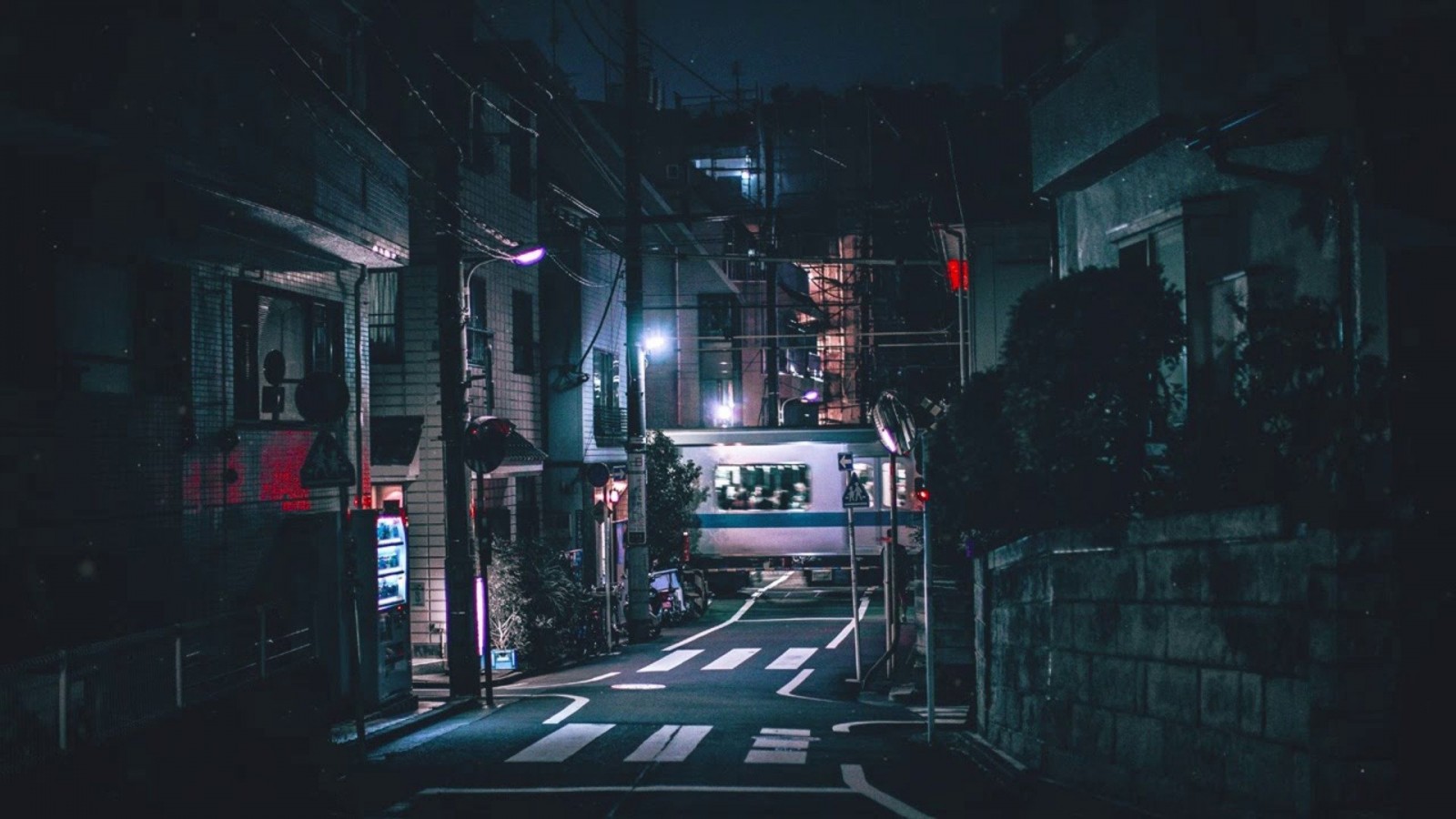 Street During Nighttime HD Dark Aesthetic Wallpaper