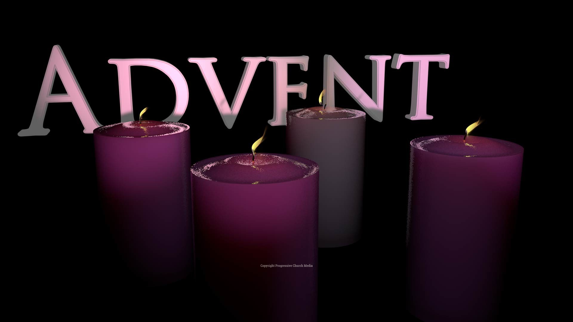 Advent Wreath Image Purple Graphics Church Media