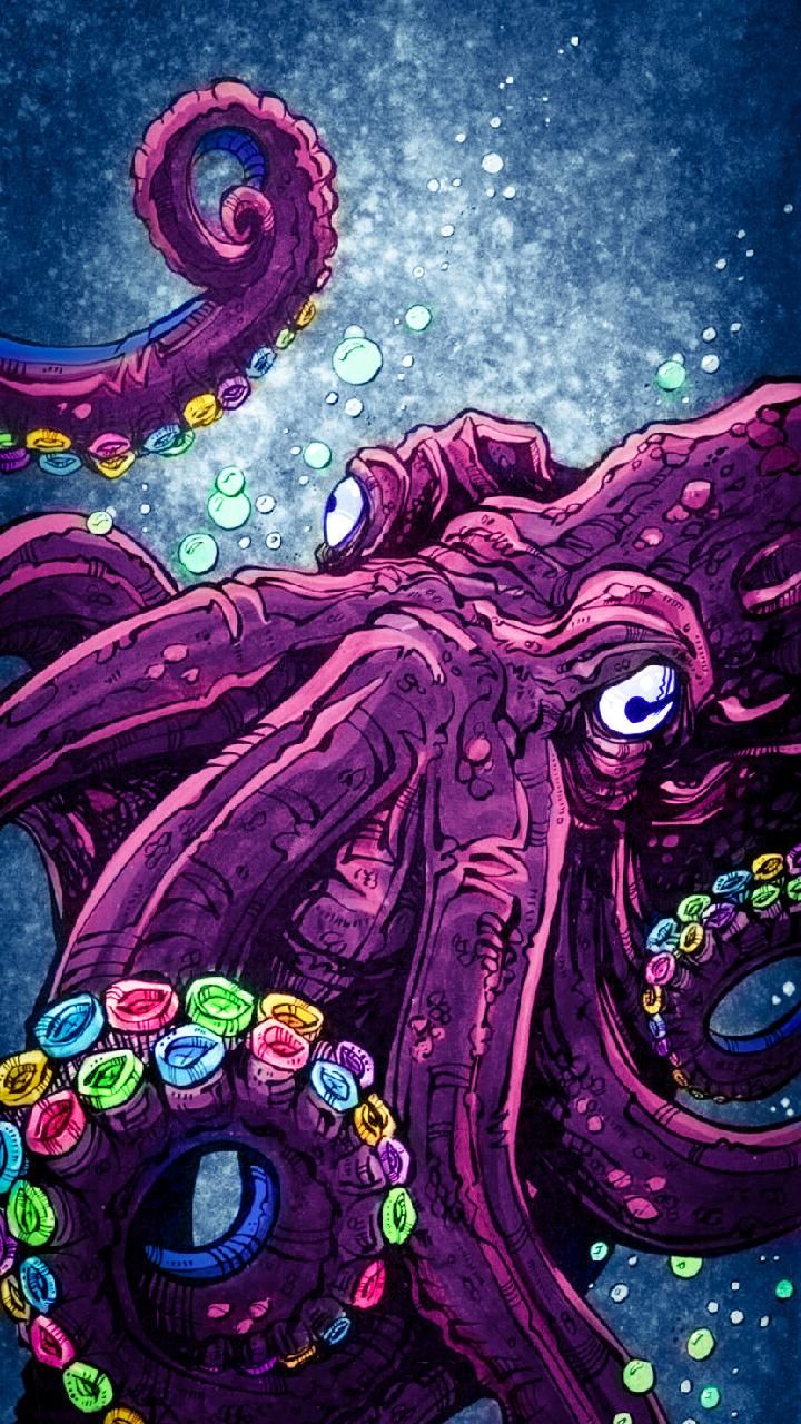 Download Colorful Octopus wallpaper