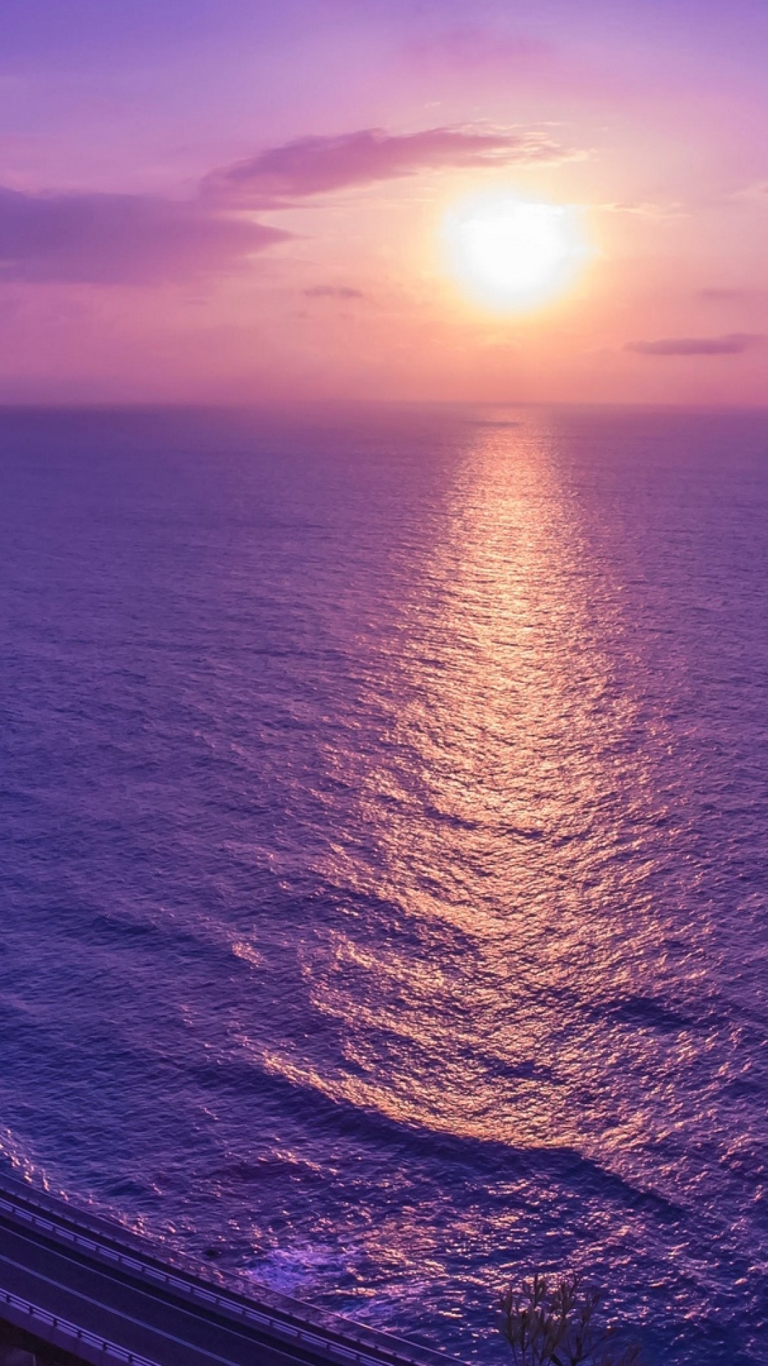 Lilac sea sunset HD Wallpaper iPhone 6 / 6S Plus Wallpaper .net
