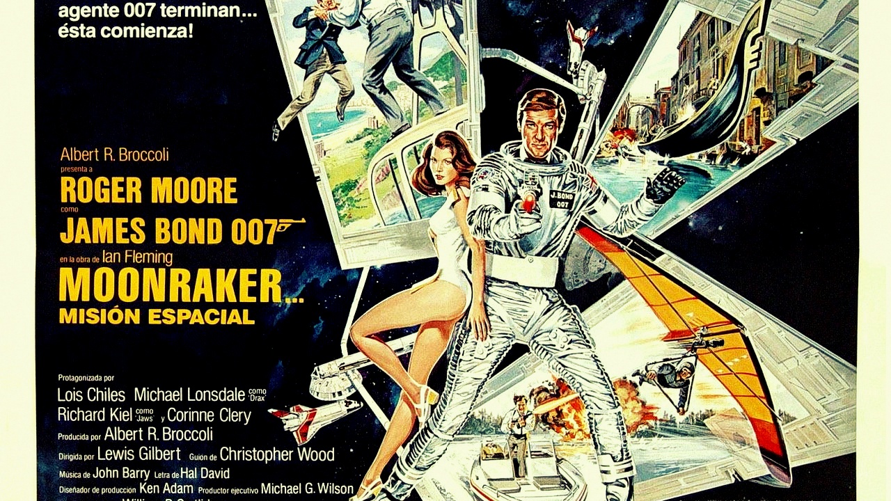 James Bond in Moonraker desktop PC and Mac wallpaper