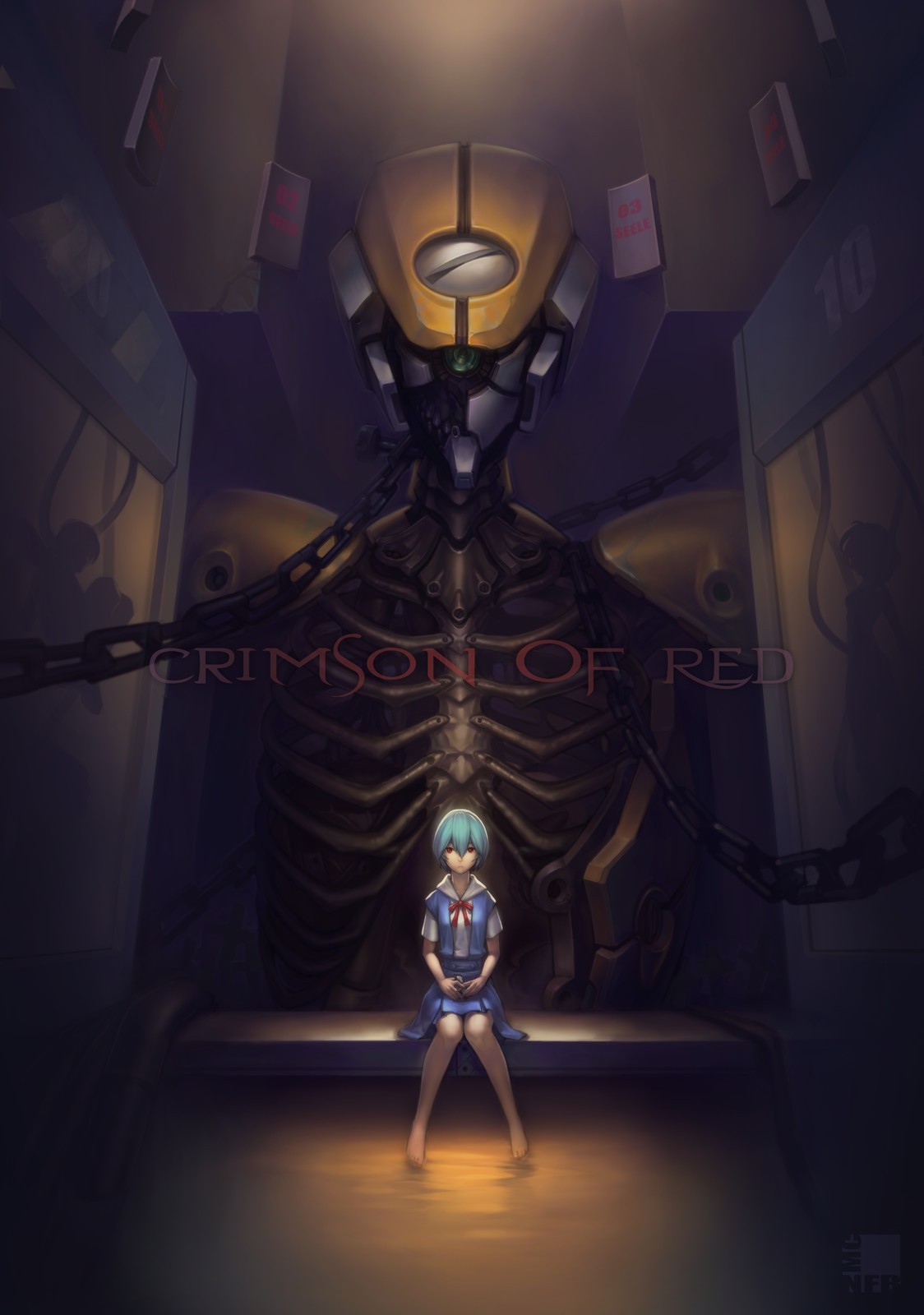 Tags: Anime, Neon Genesis Evangelion, Ayanami Rei, Eva 00, Shoeless, Machine, Creepy. Evangelion, Neon genesis evangelion, Rei ayanami