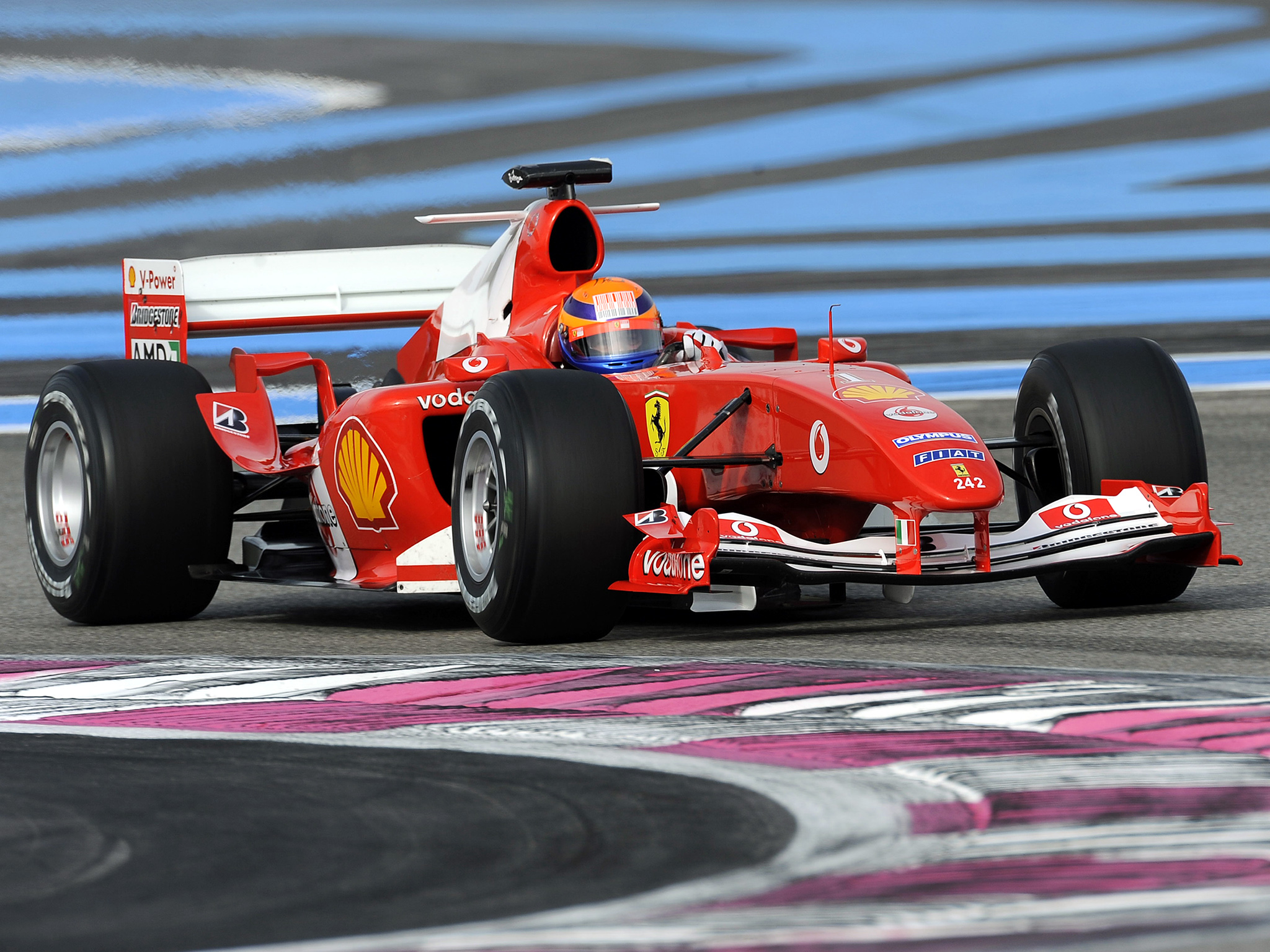 Ferrari F2004 Formula One F 1 Race Racing G Wallpaperx1536