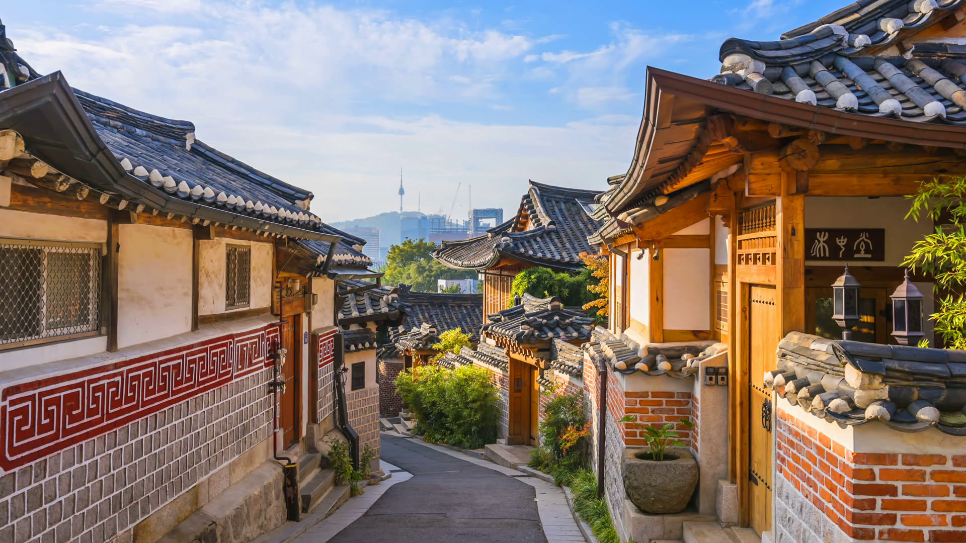 Bukchon Hanok Village, Seoul South Korea. Bukchon hanok village, Korea wallpaper, South korea