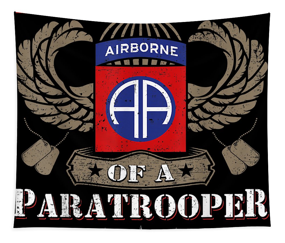 Proud Mom Of A Us Army 82nd Airborne Division Paratrooper Tapestry by Yvonne Remick. Fine Art America