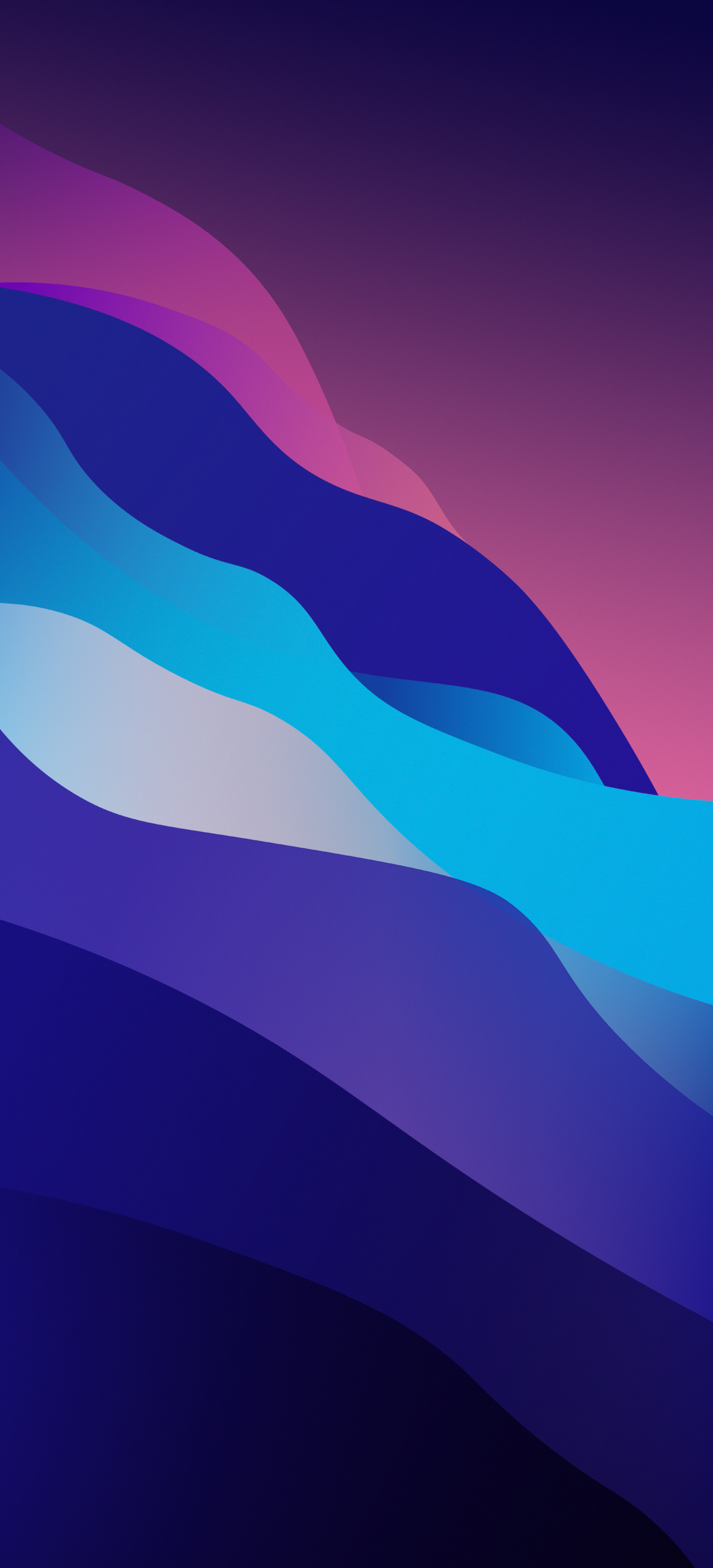 macOS Monterey inspired “Waves” wallpaper for iPhone
