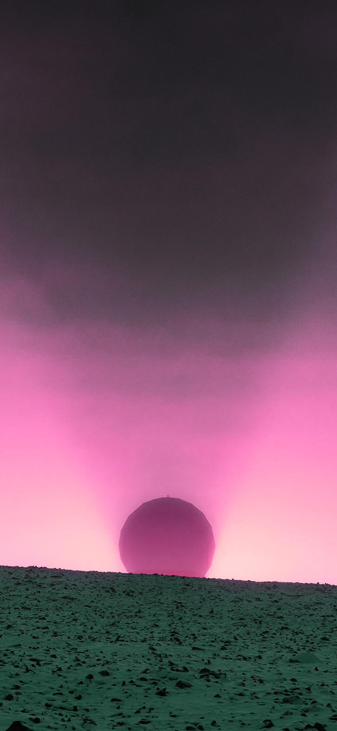 iPhone X wallpaper. sunset exotic art pink