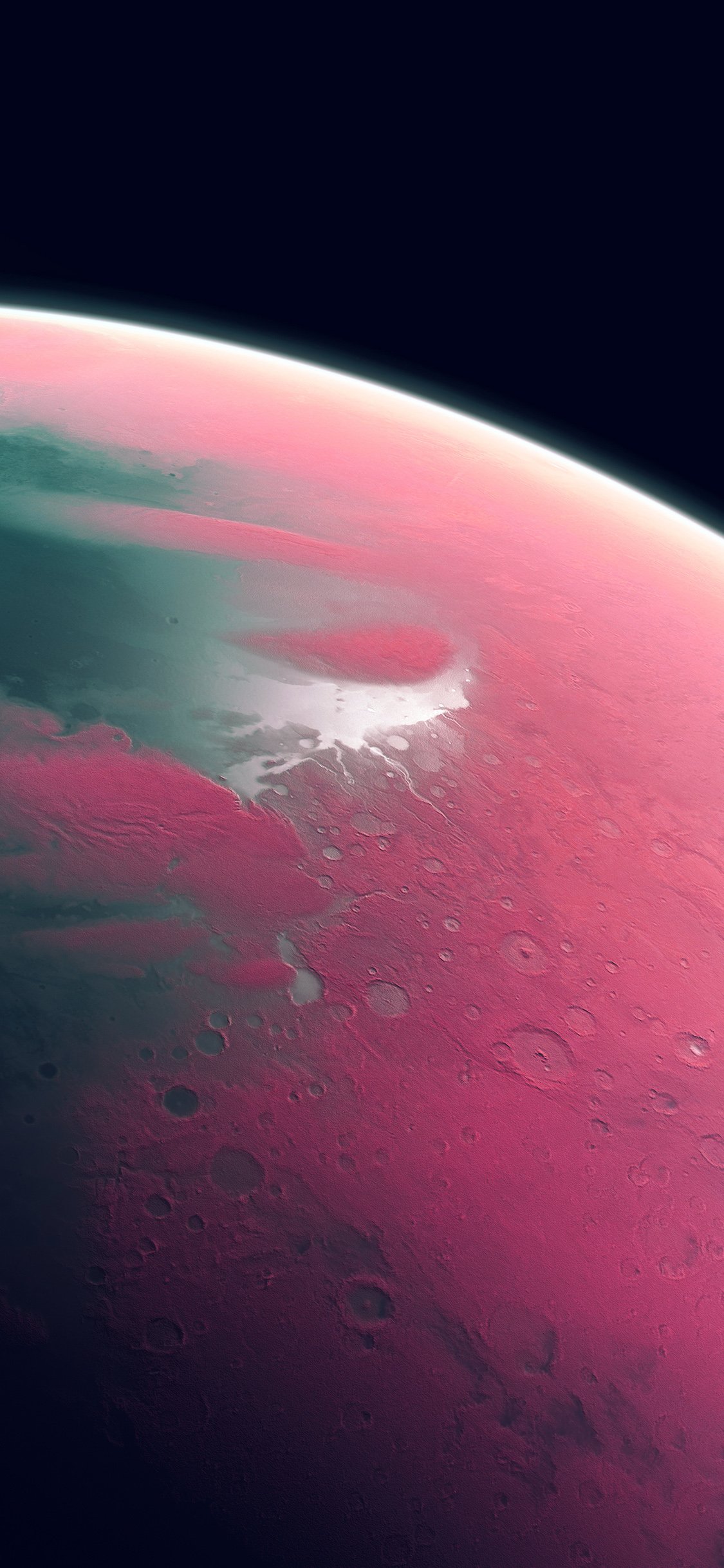 earth art pink dark space